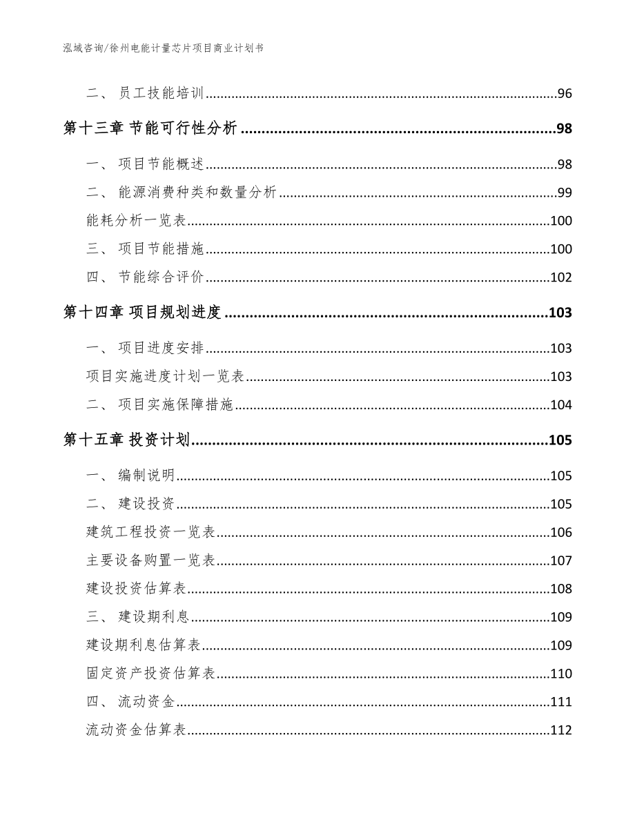 徐州电能计量芯片项目商业计划书（范文参考）_第4页
