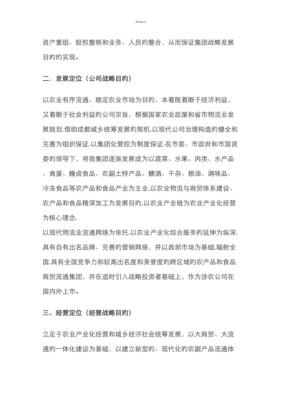 成都城乡商贸物流发展投资集团战略规划_第2页