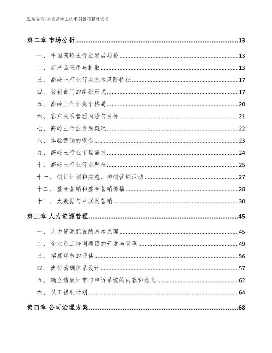 来宾高岭土技术创新项目建议书【参考模板】_第4页