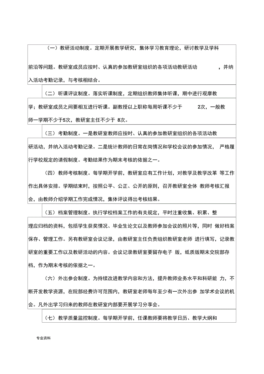 教学工作先进单位(教研室)申报表_第4页