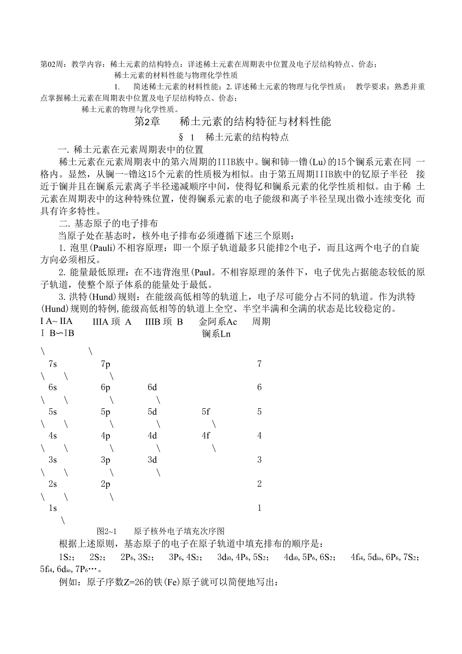 第2章稀土元素的结构特征与材料性能_第1页