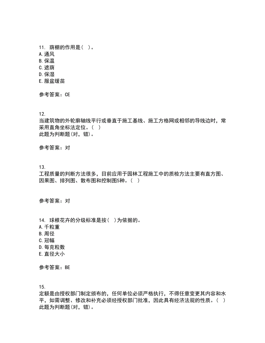 川农21秋《园林植物配置与造景专科》平时作业一参考答案10_第3页