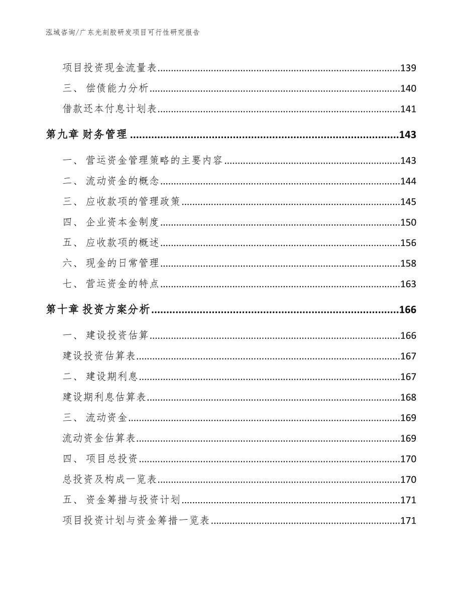 广东光刻胶研发项目可行性研究报告（范文参考）_第5页