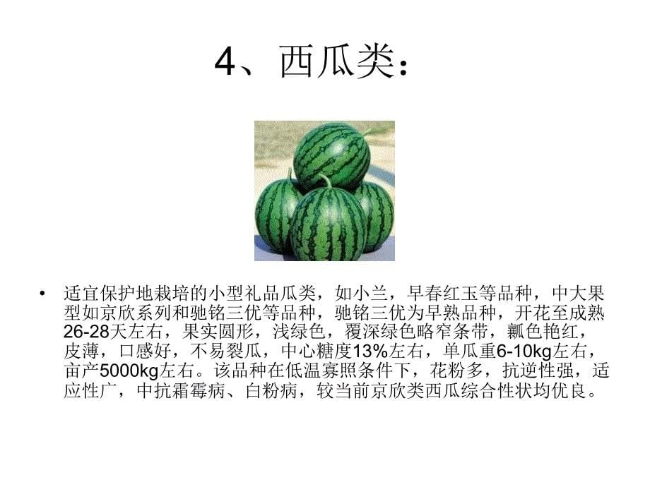 蔬菜种植栽培技术专题培训ppt课件_第5页