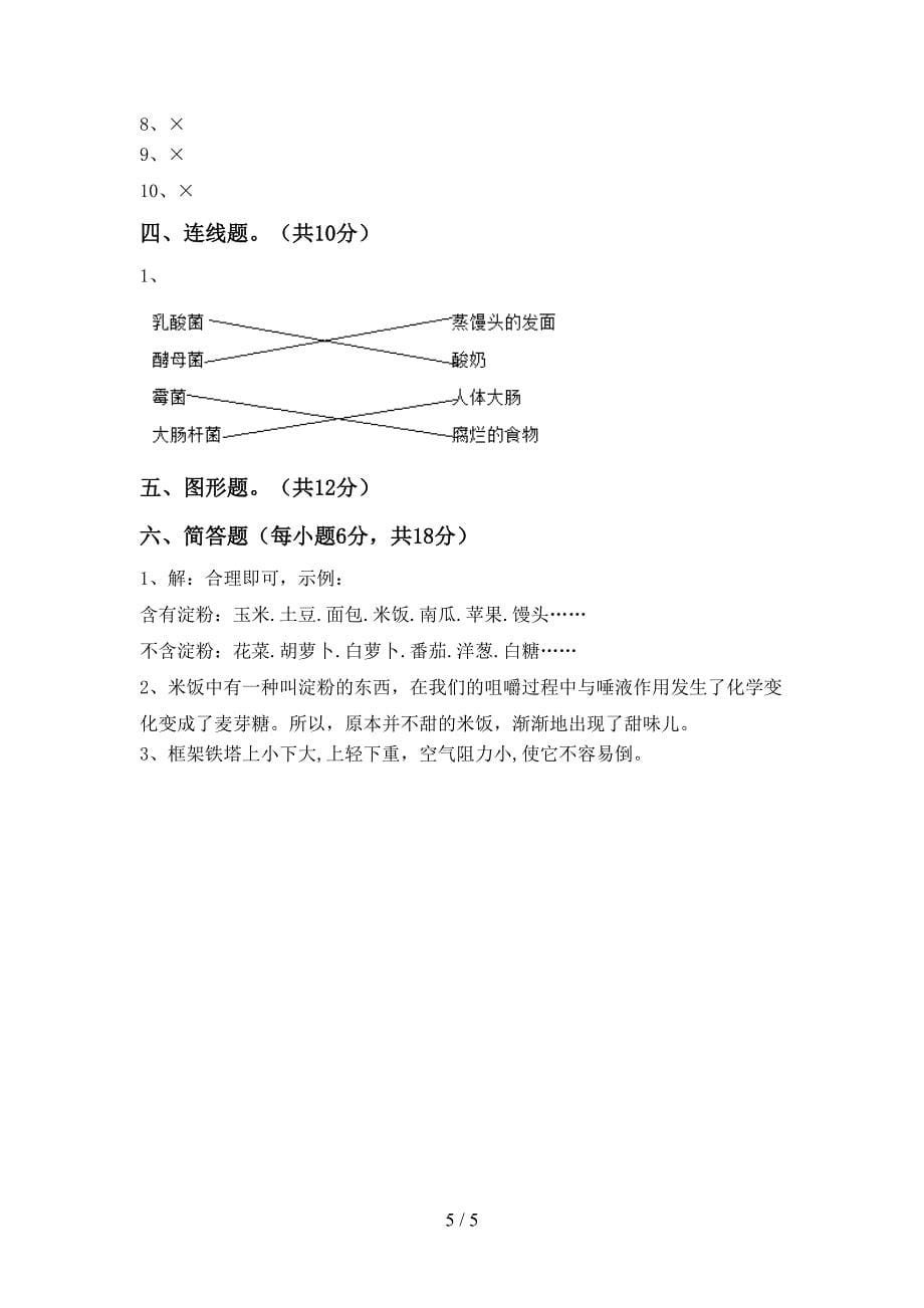 教科版小学六年级科学上册期中考试含答案.doc_第5页