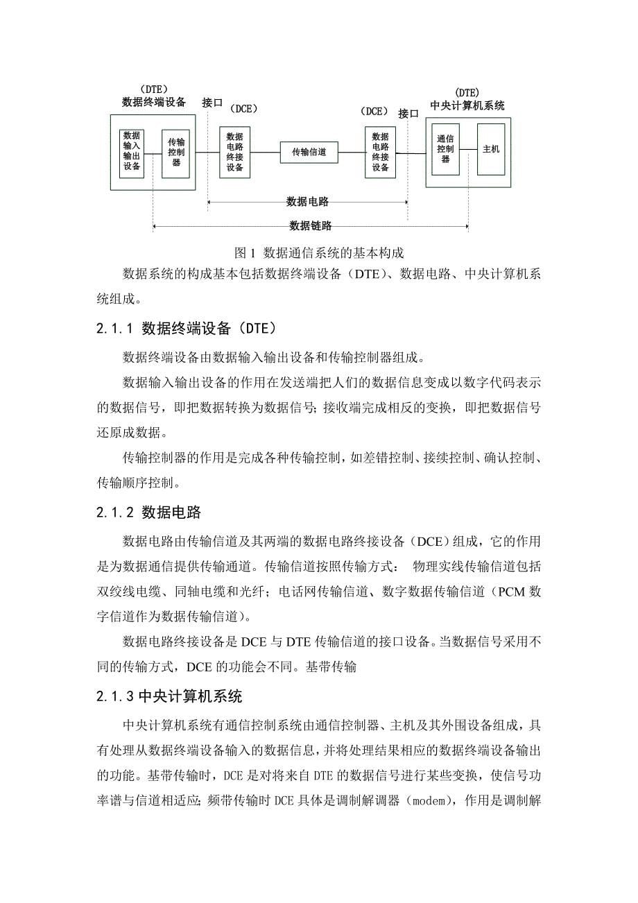 设计一个完整的数据通信系统数据通信课程设计_第5页