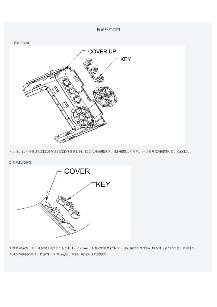 塑胶件按键基本结构_第1页