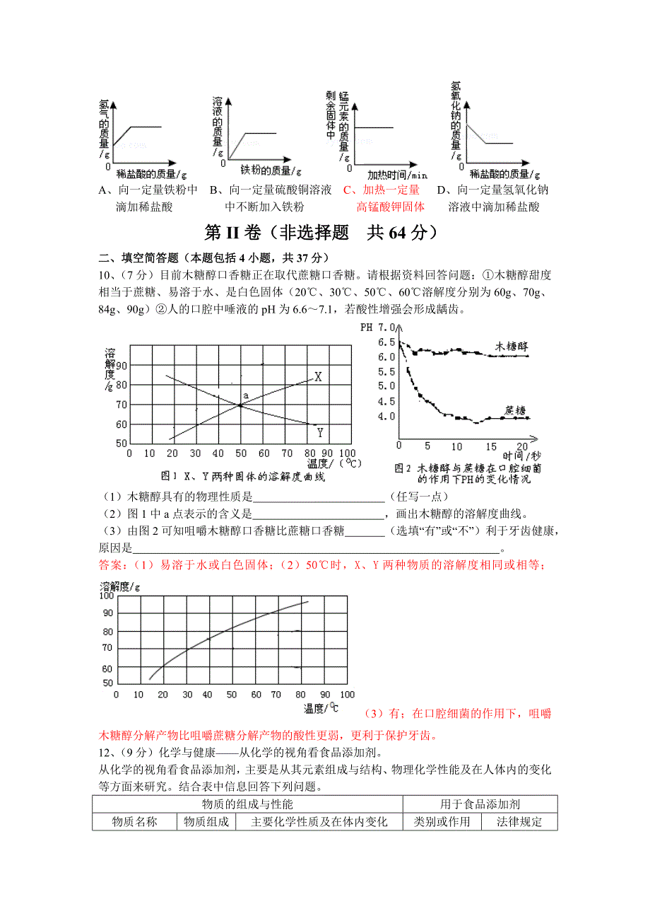 山东省东营市2014年中考化学试题(word版-含答案).doc_第3页