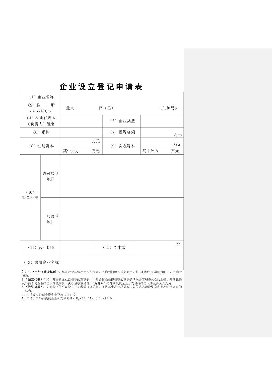 外商独资企业设立申请书样本_第4页