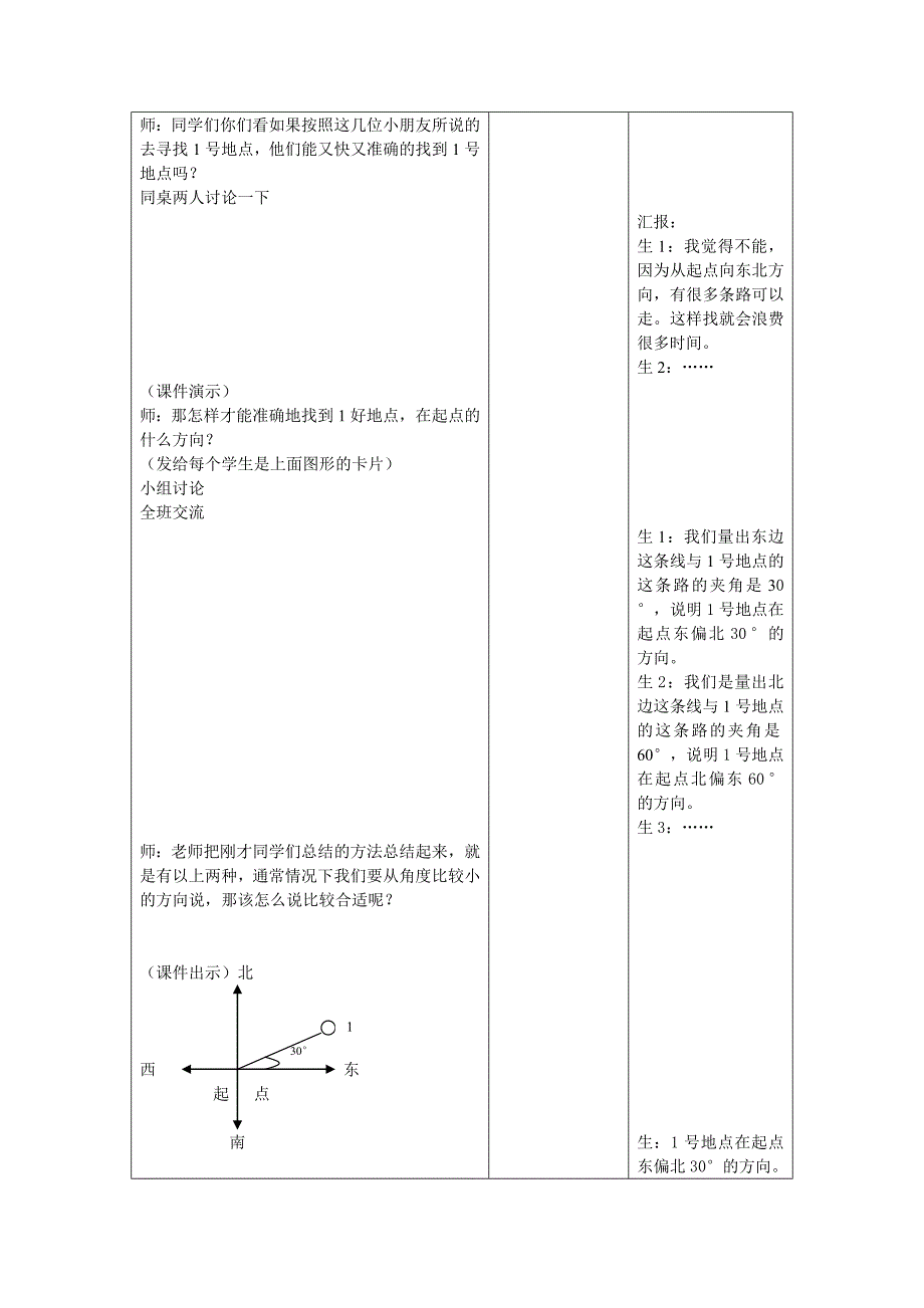 位置和方向的教学设计_第4页