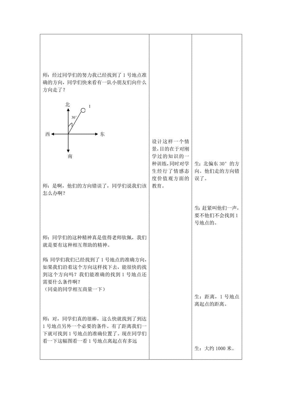 位置和方向的教学设计_第5页