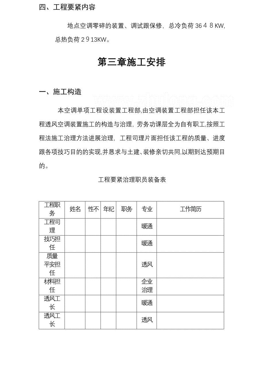 商务中心空调施工组织设计_第5页