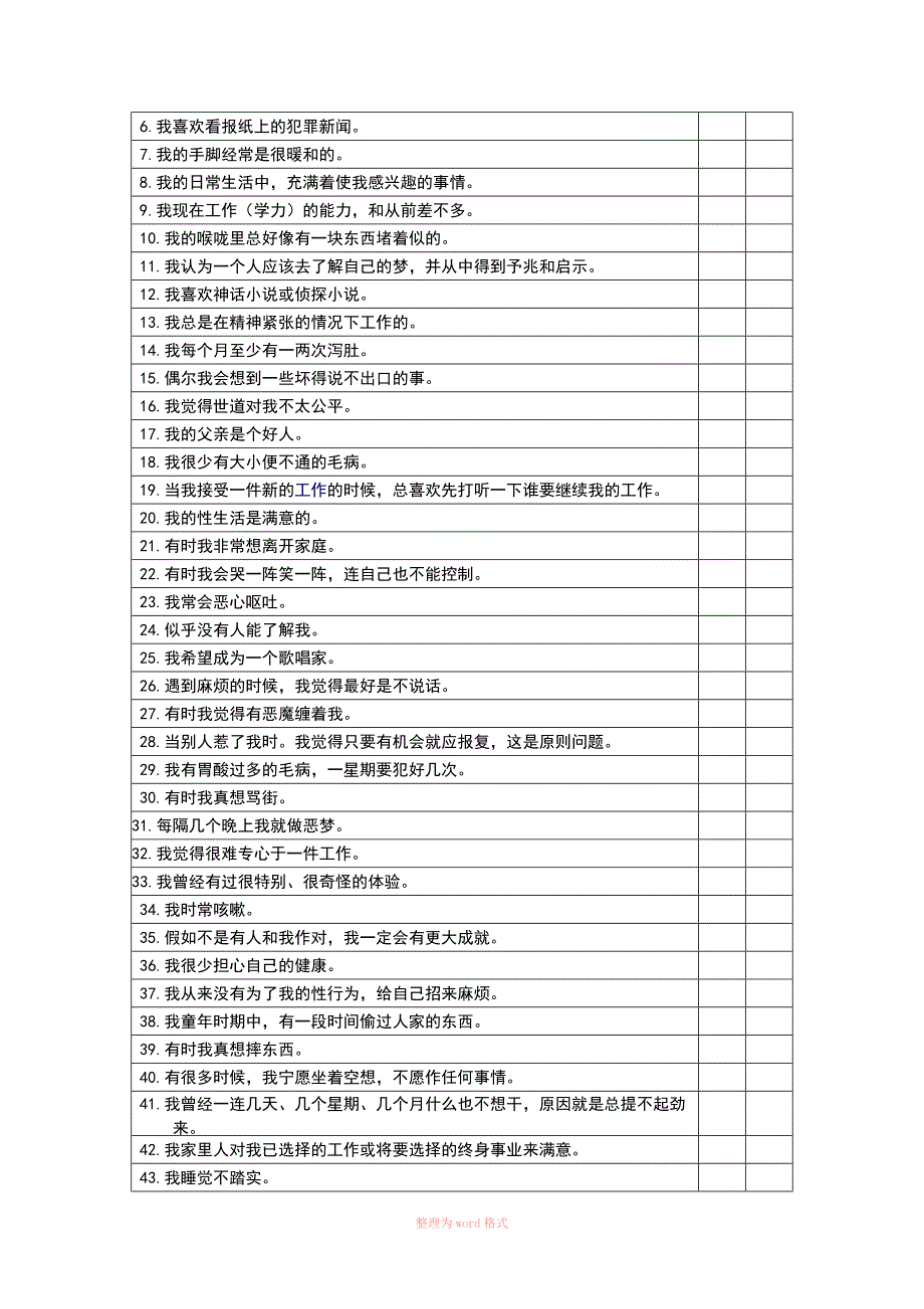 mmpi明尼苏达多相人格测验_第2页