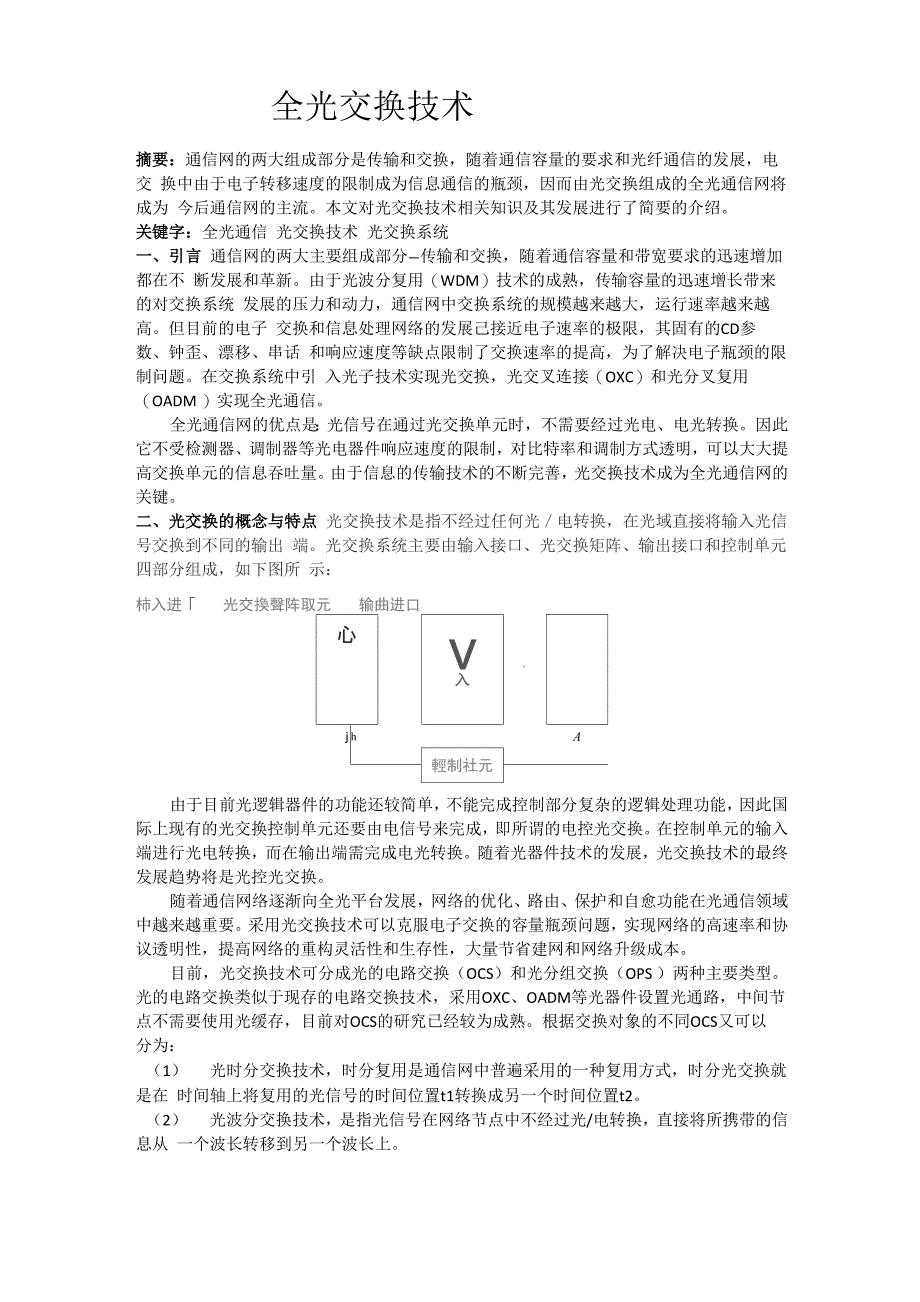 全光交换技术_第1页