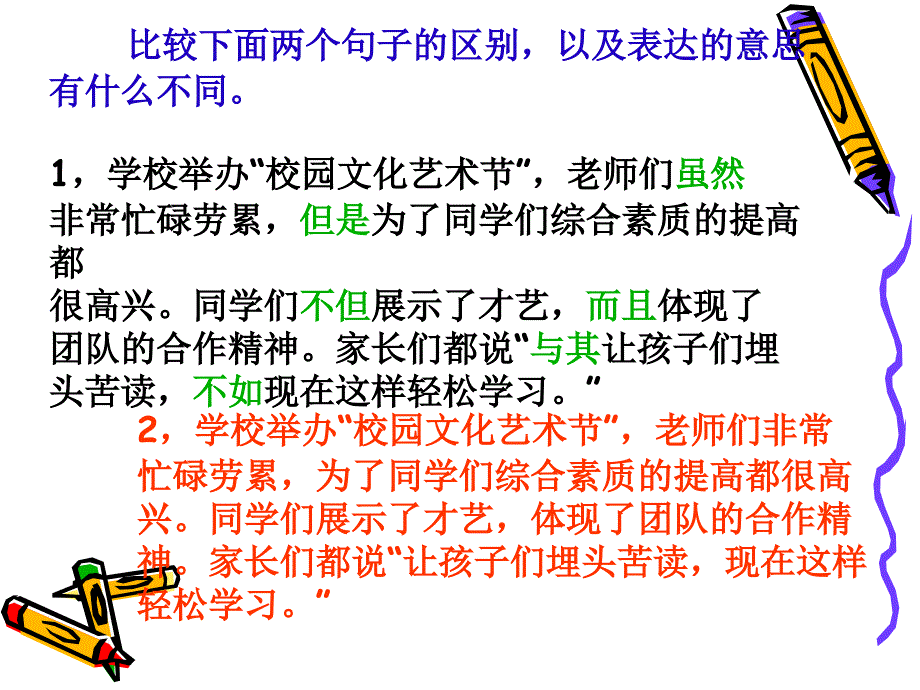 小学语文关联词教学与总复习2_第1页