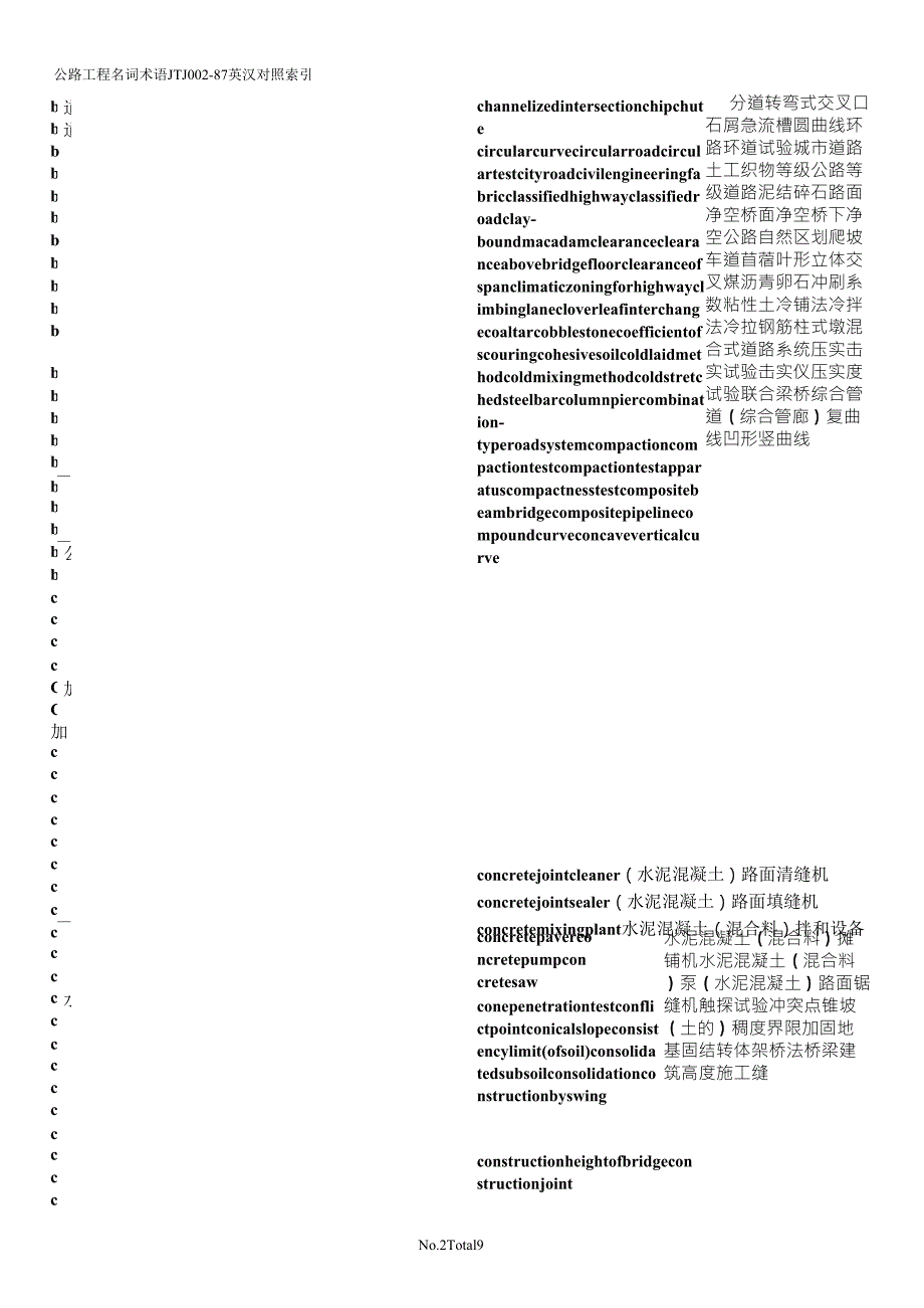 公路工程专业术语英汉_第2页