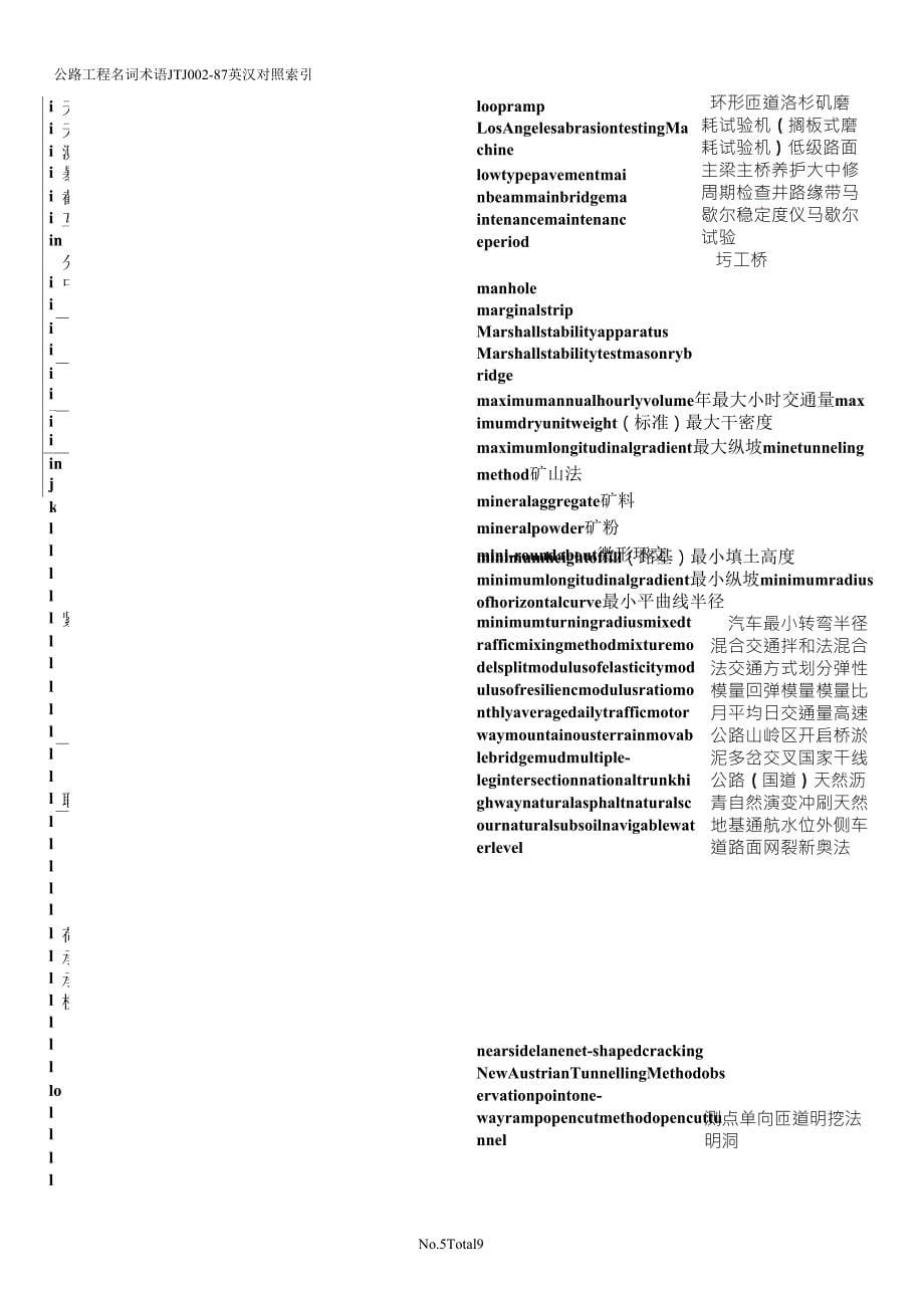 公路工程专业术语英汉_第5页