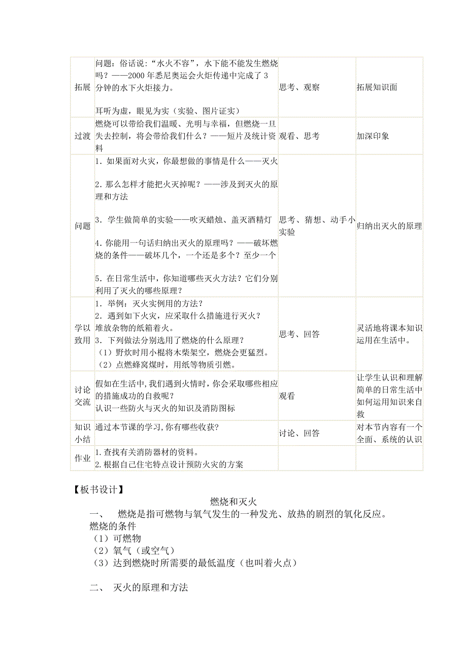 【教学设计】《燃烧和灭火》.doc_第3页