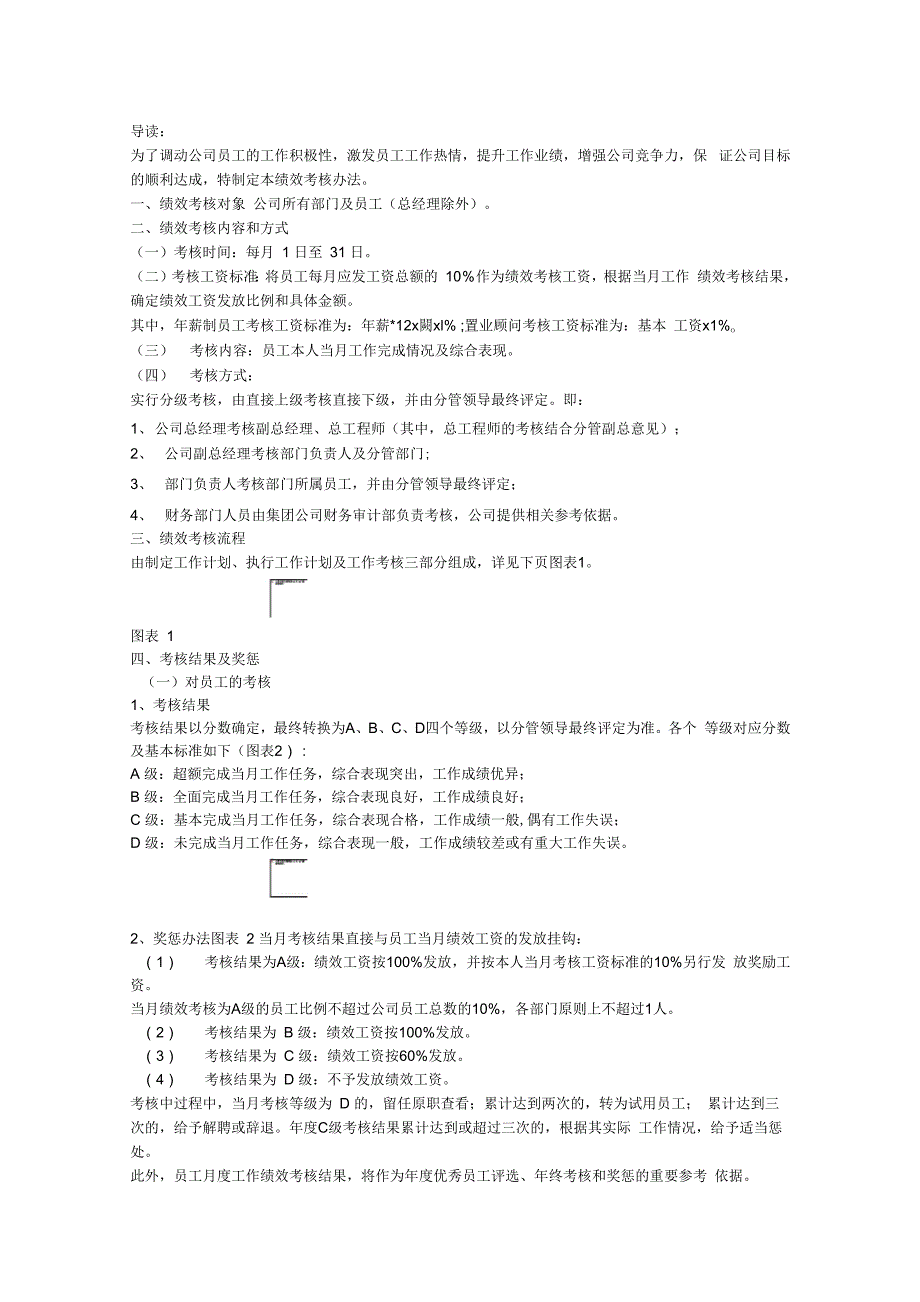 企业全套绩效考核方案案例_第1页