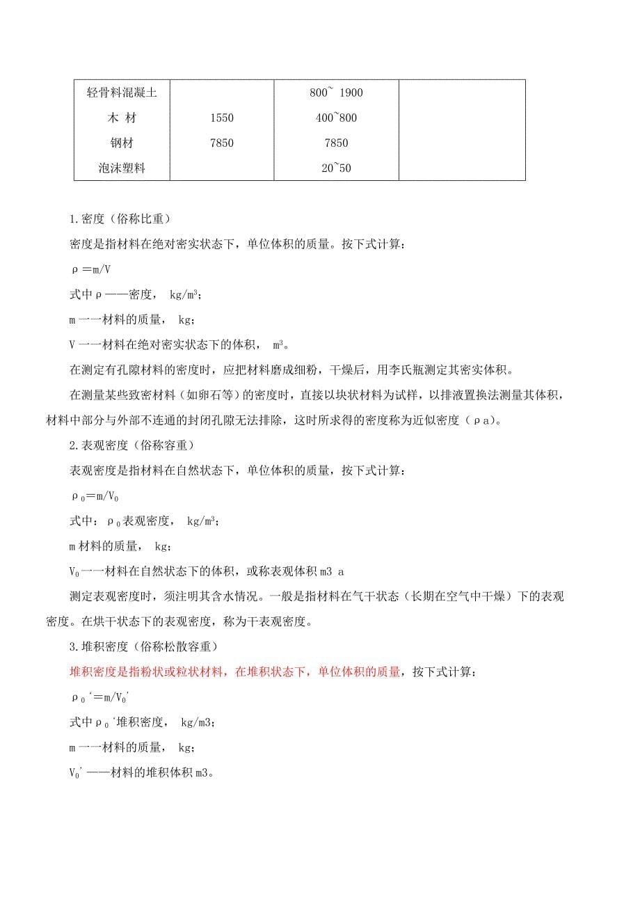 注册建筑师网上辅导精讲班讲义建筑材料与构造Word_第5页