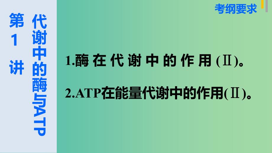 高三生物第二轮复习 专题二 第1讲 代谢中的酶与ATP课件 新人教版.ppt_第2页