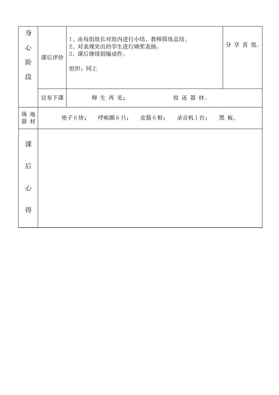 《鱼跃前滚翻》教学教案_中学教育-体育理论与教学_第5页