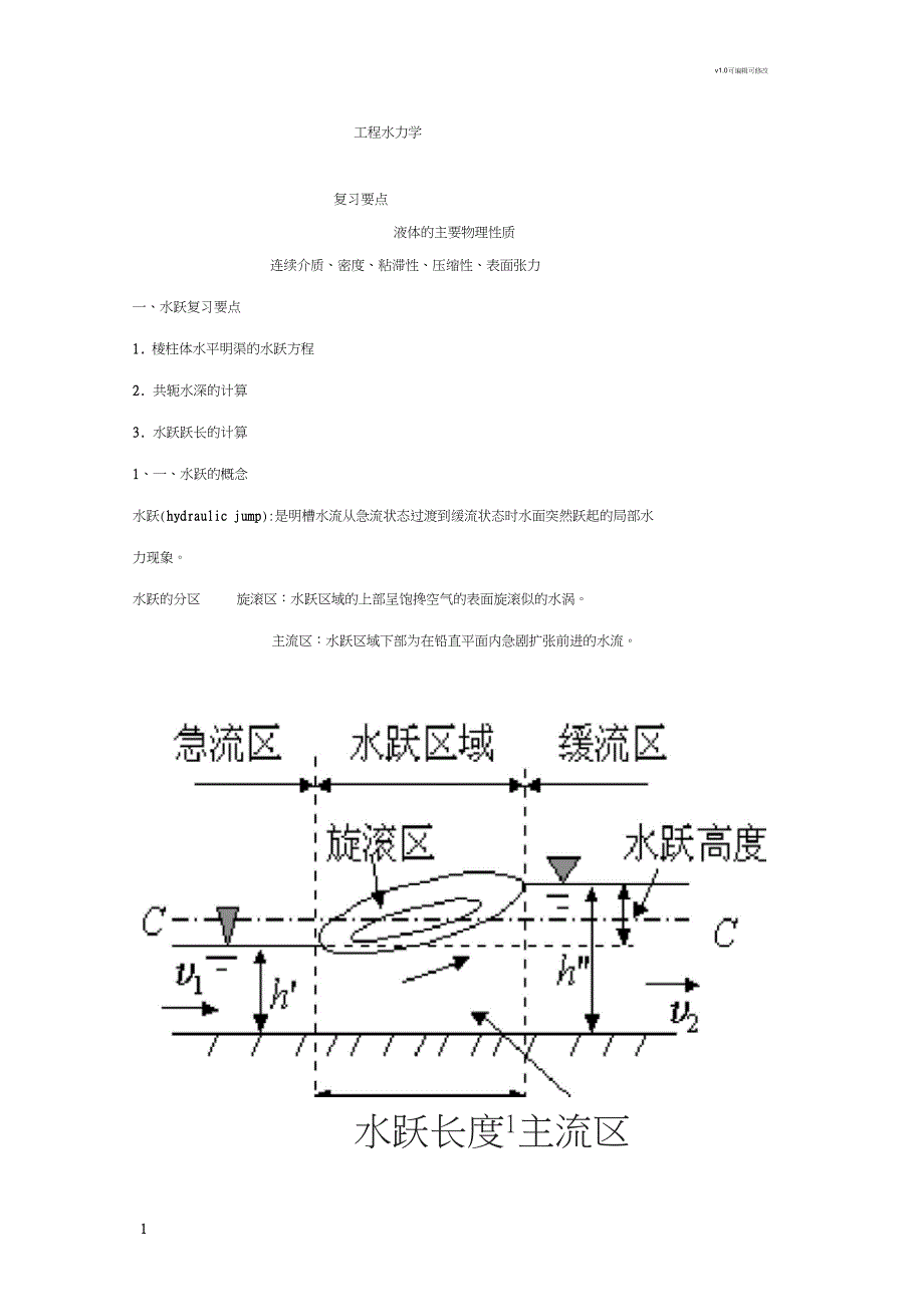 工程水力学复习资料_第1页