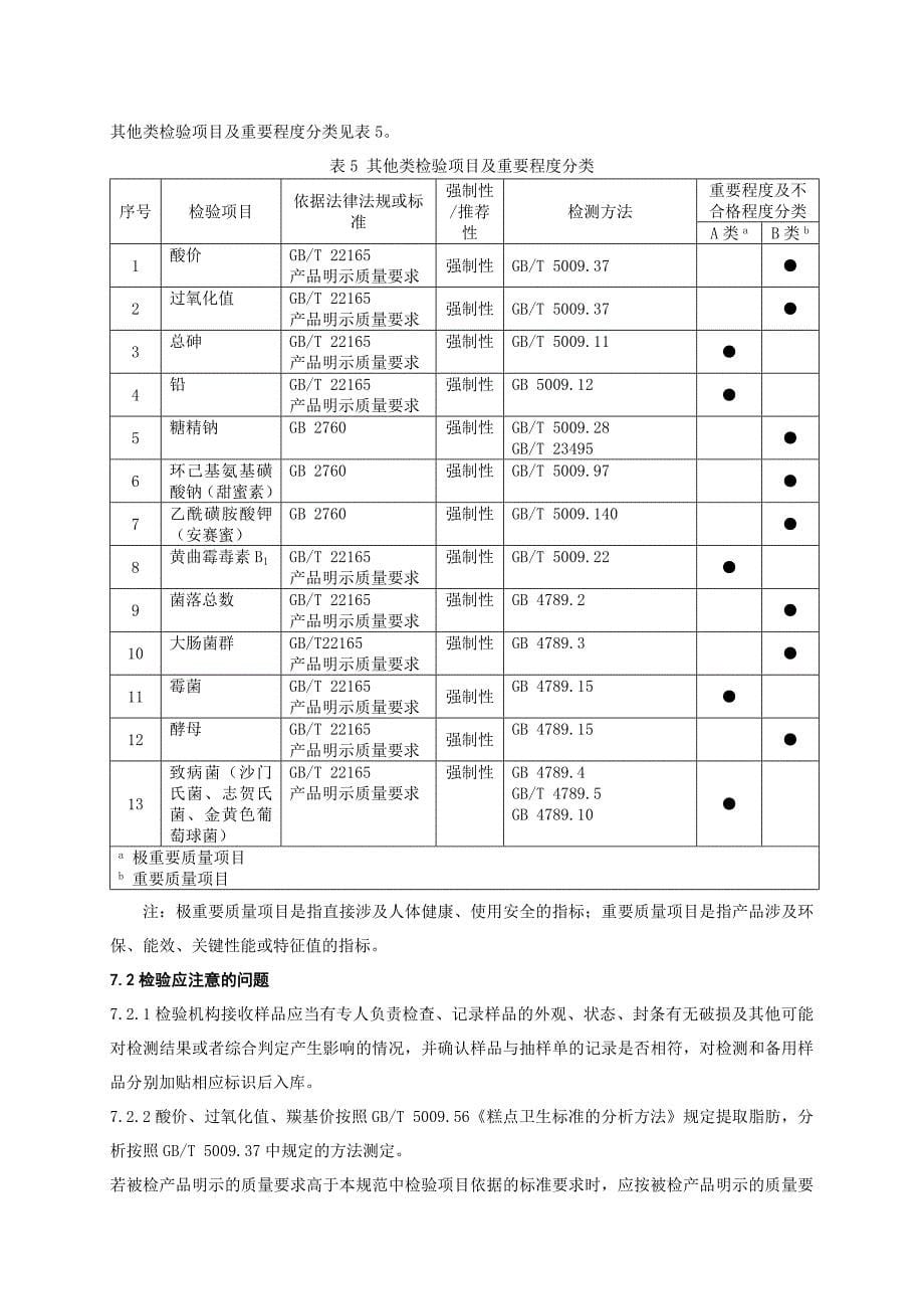 产品质量监督抽查实施规范第一批年版炒货及坚果制品_第5页