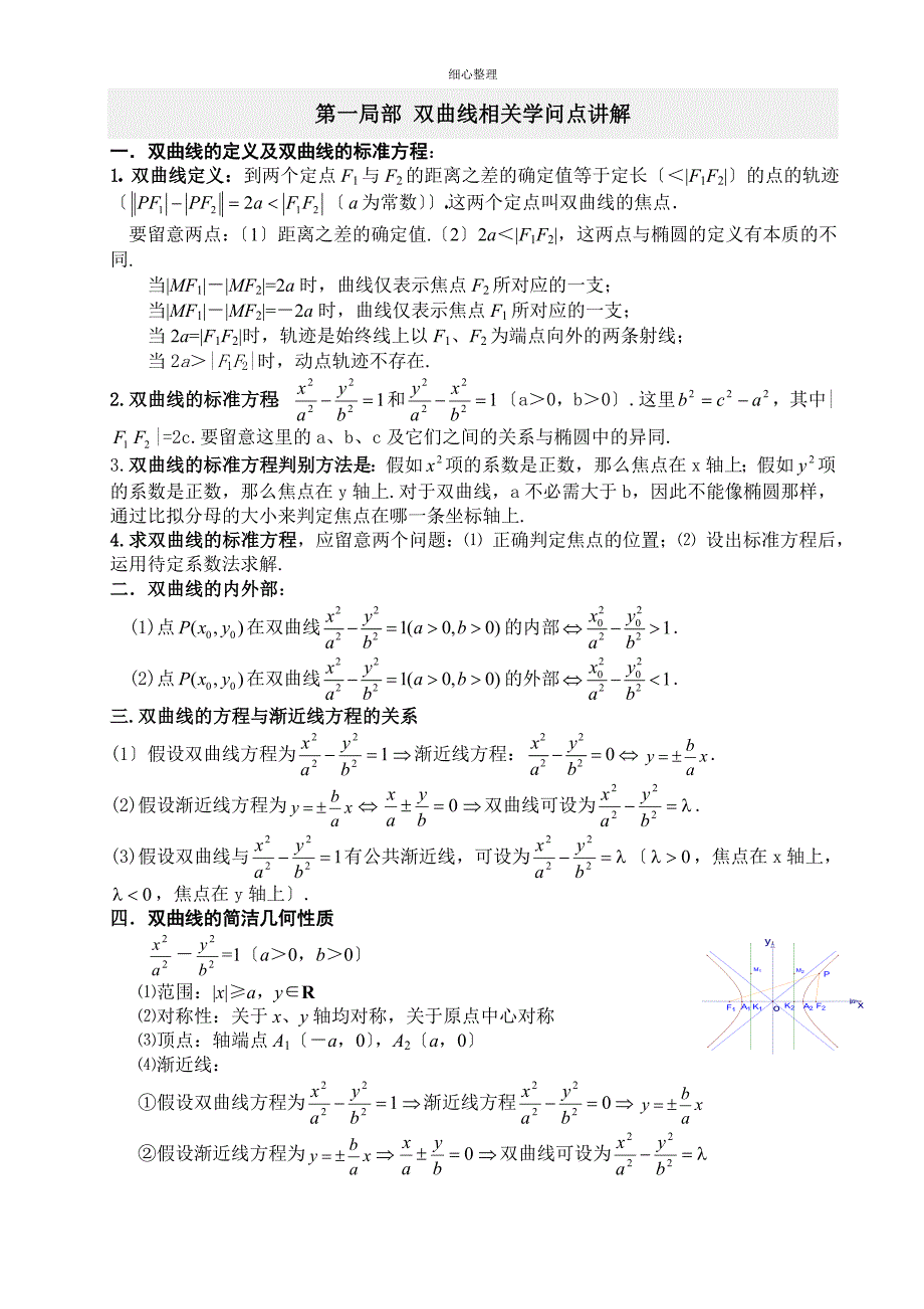 双曲线经典例题讲解_第1页