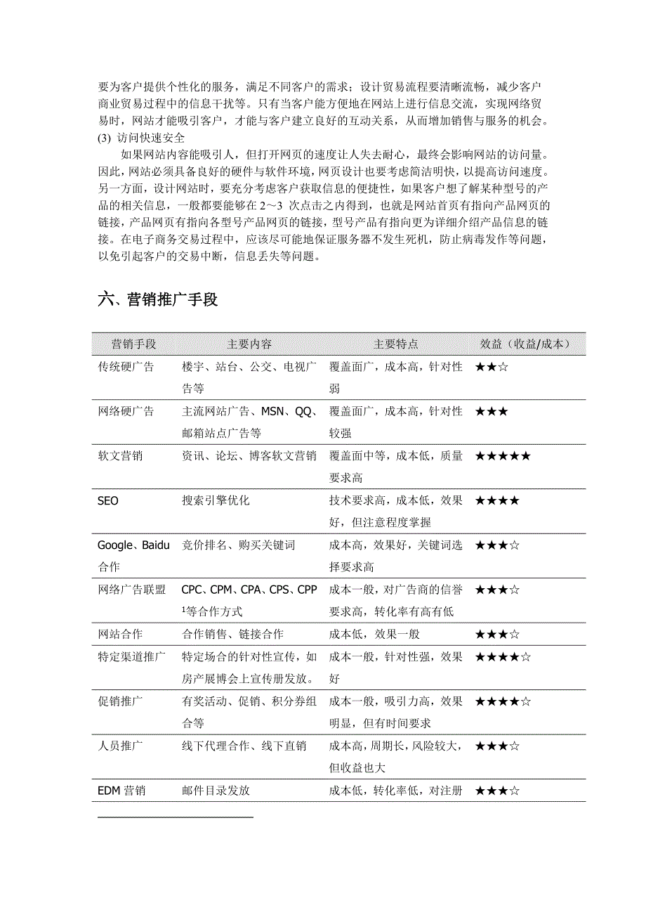 电子商务网站规划书_第4页