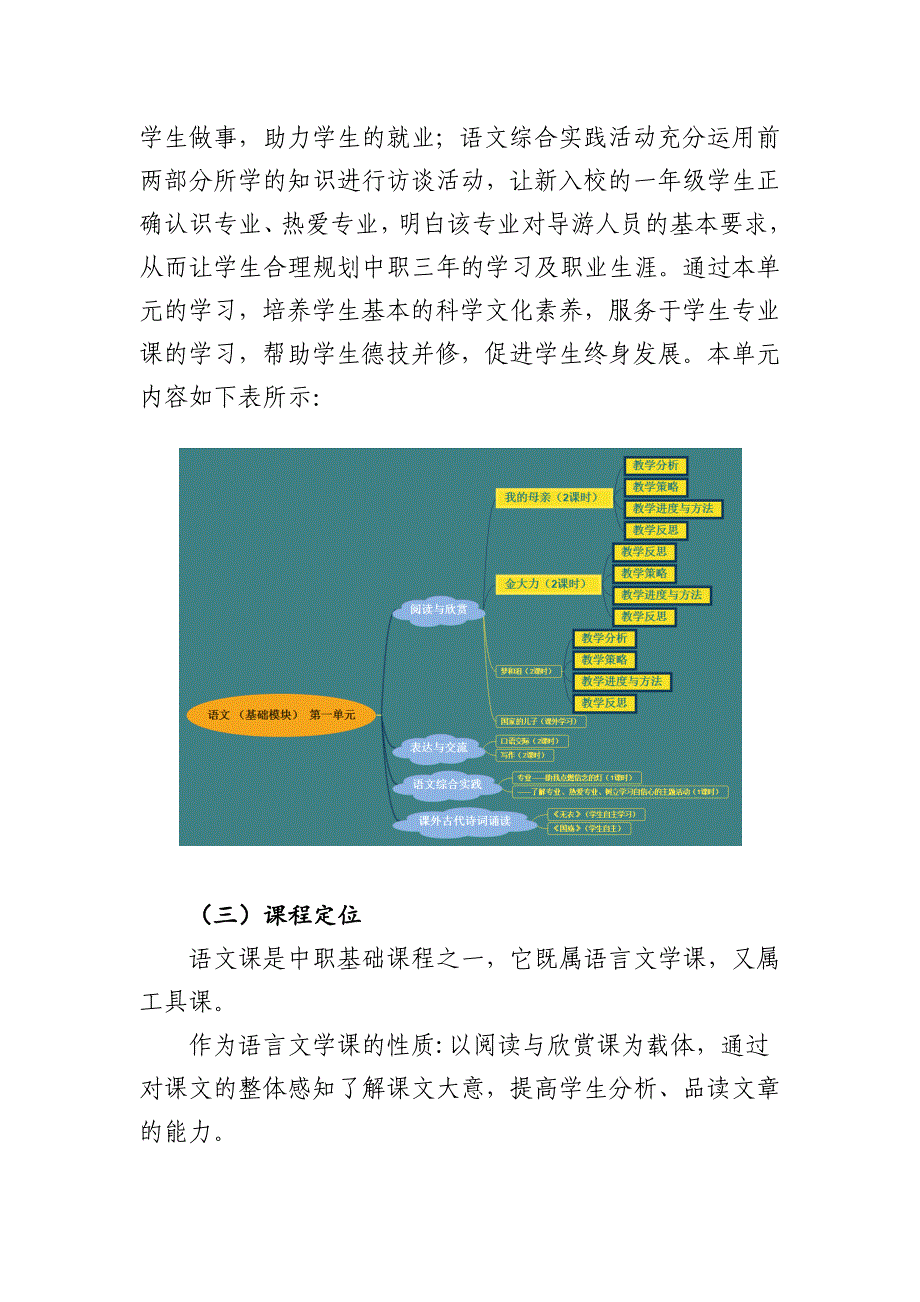 语文基础模块(上册)教学实施报告定稿_第2页