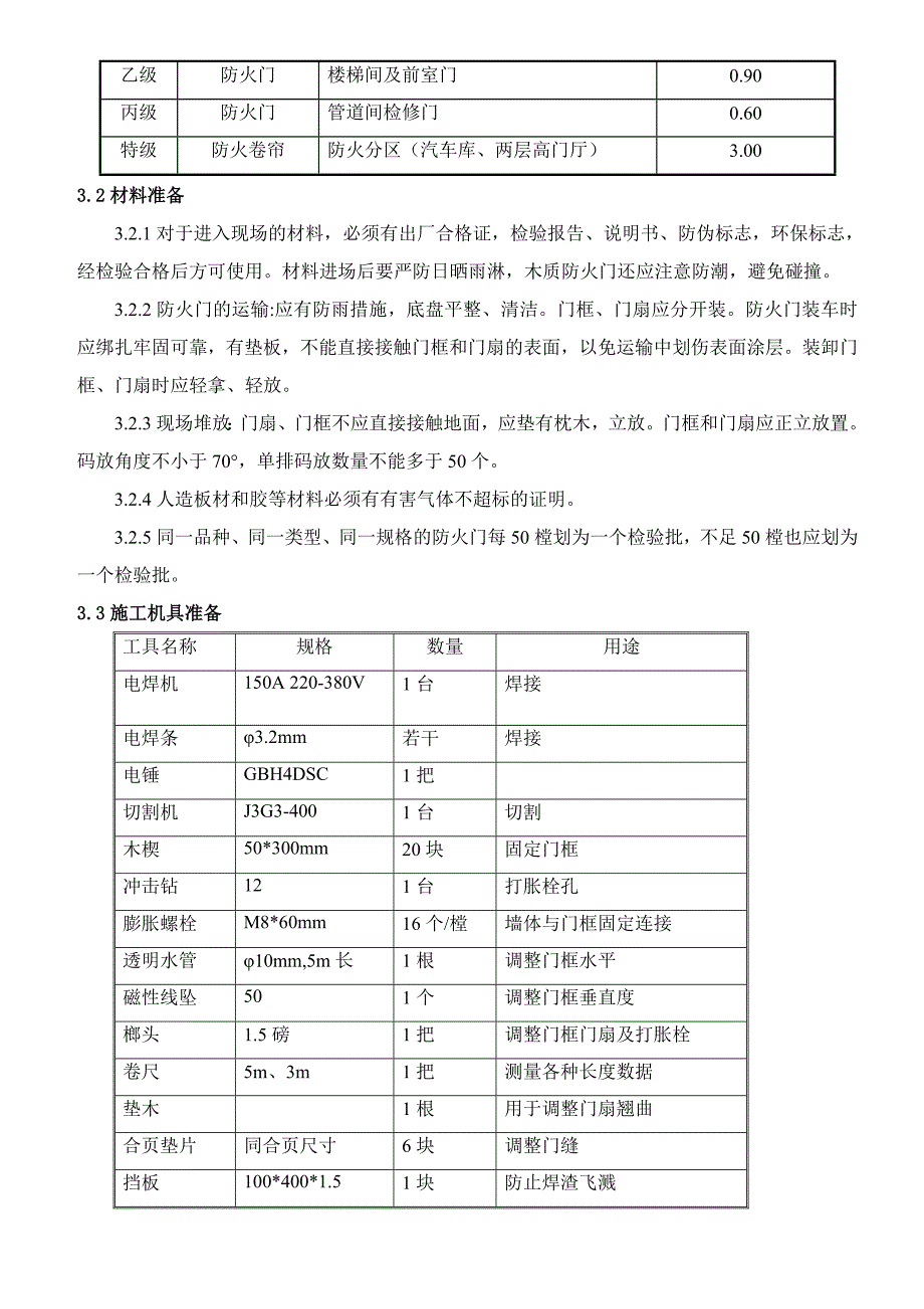 防火门施工方案 (2)（天选打工人）.docx_第3页