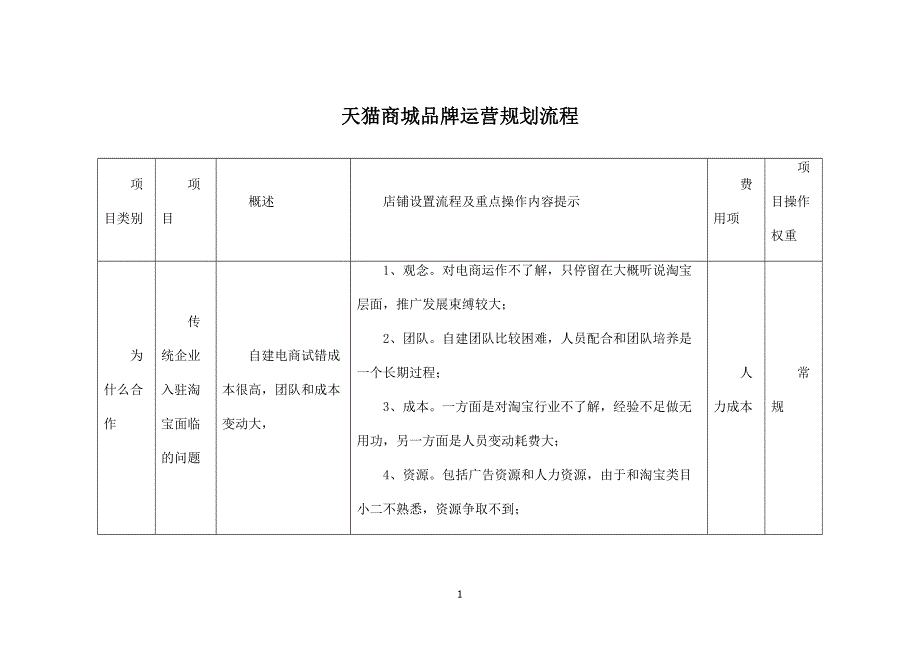 天猫商城品牌运营规划流程_第1页