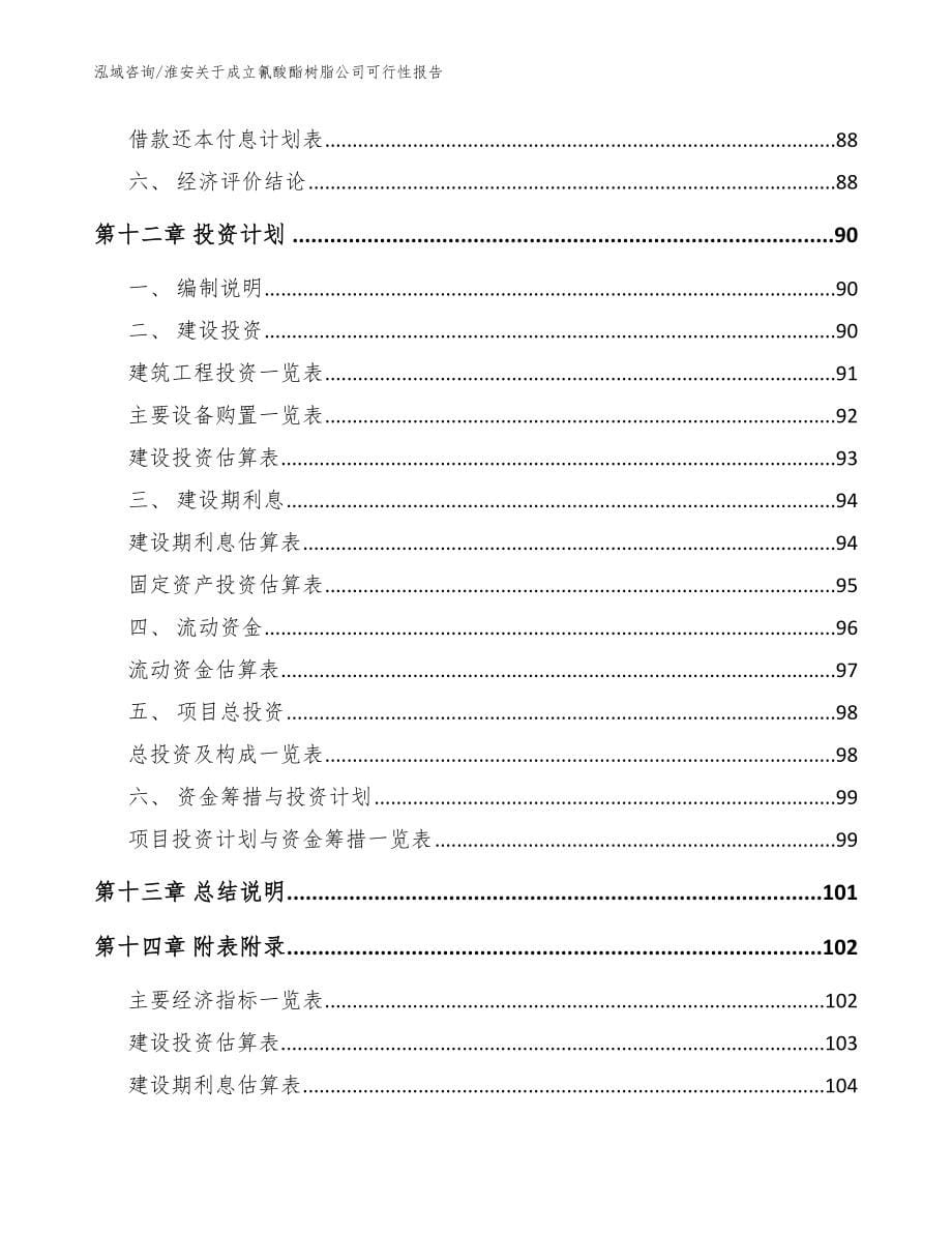 淮安关于成立氰酸酯树脂公司可行性报告范文模板_第5页