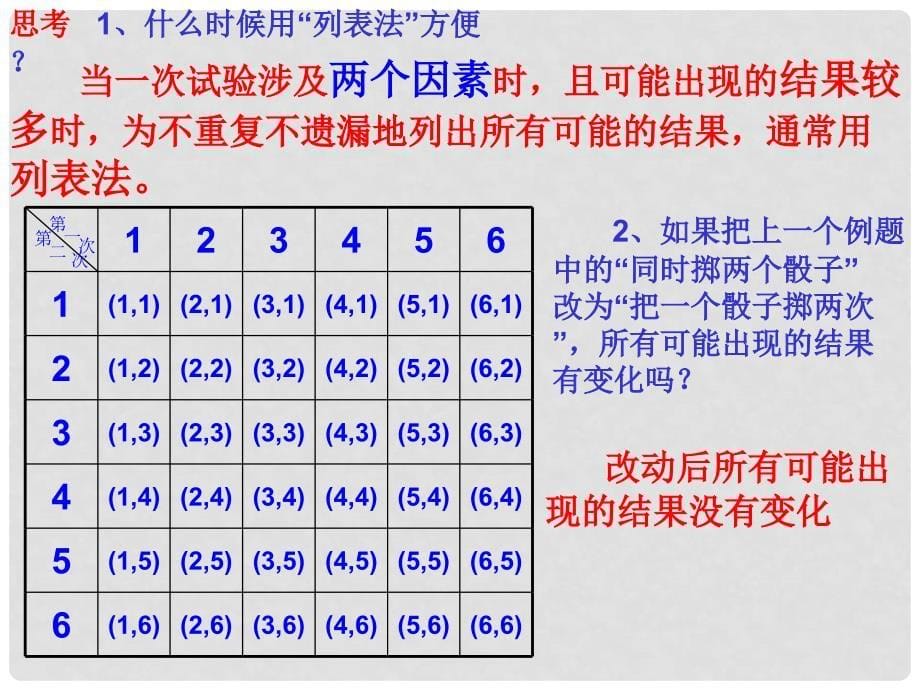 九年级数学下册 25.2 用列举法求概率课件 （新版）新人教版_第5页