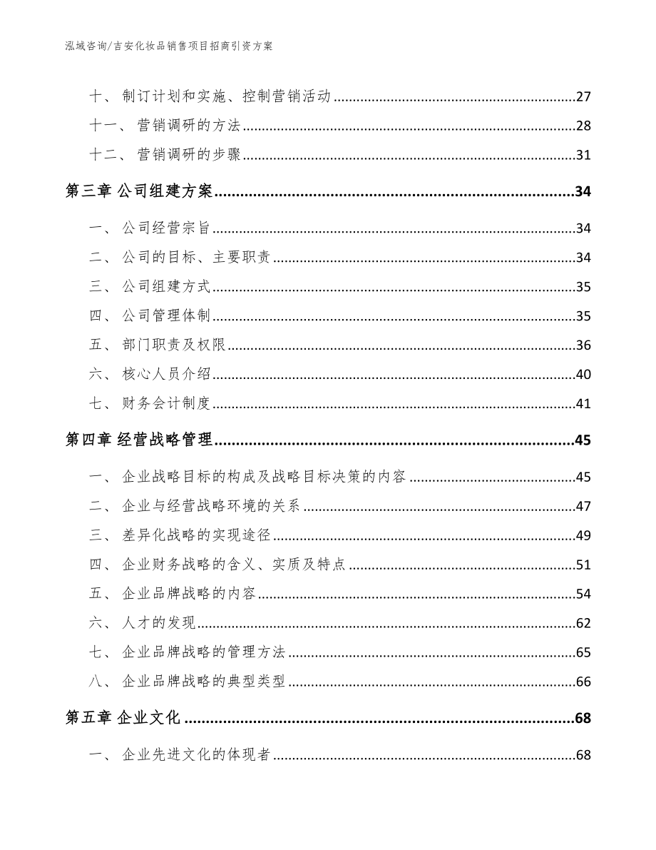 吉安化妆品销售项目招商引资方案【范文】_第2页