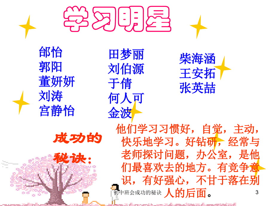 初中班会成功的秘诀课件_第3页