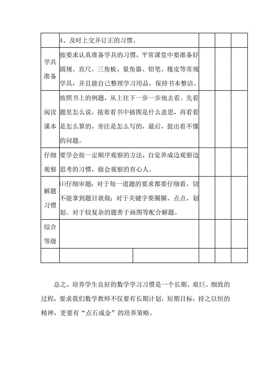 初中学生常规数学学习习惯培养策略.doc_第5页