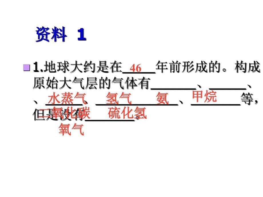 人教版八年级生物下册7.3.1地球上生命的起源1课件_第5页