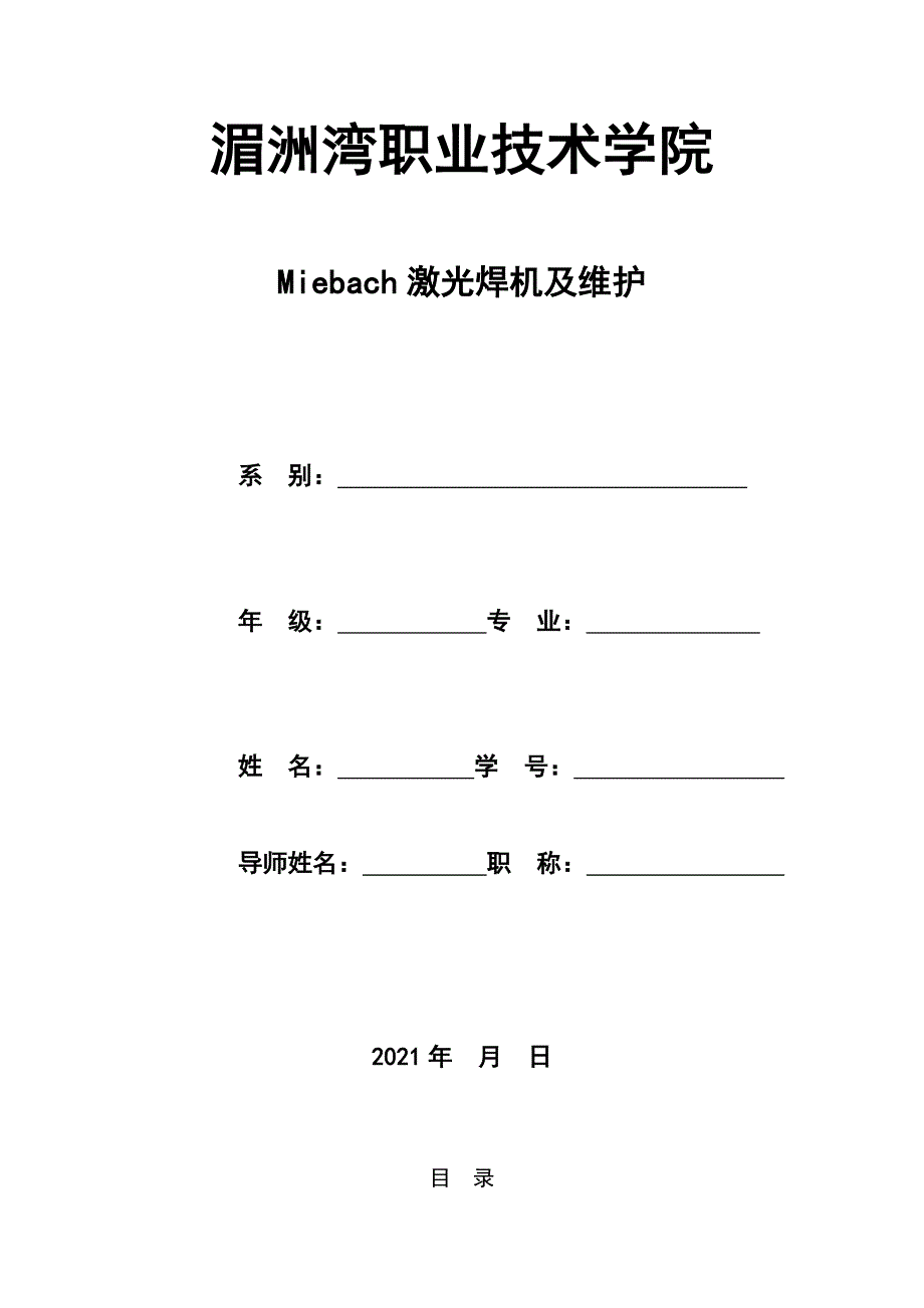 Miebach激光焊机及维护_第1页