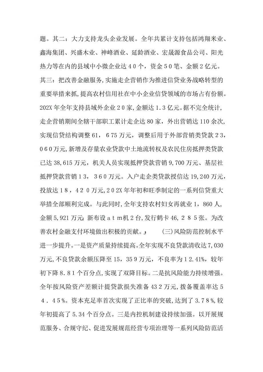 农村信用联社工作会议讲话稿_第3页