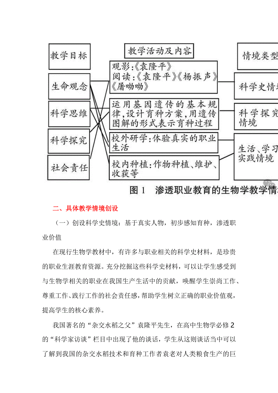 基于情境教学法的高中生物学与职业生涯教育融合教学.docx_第3页