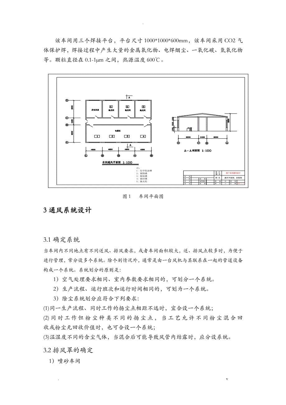 工业通风课程设计报告某企业生产车间通风系统设计_第5页