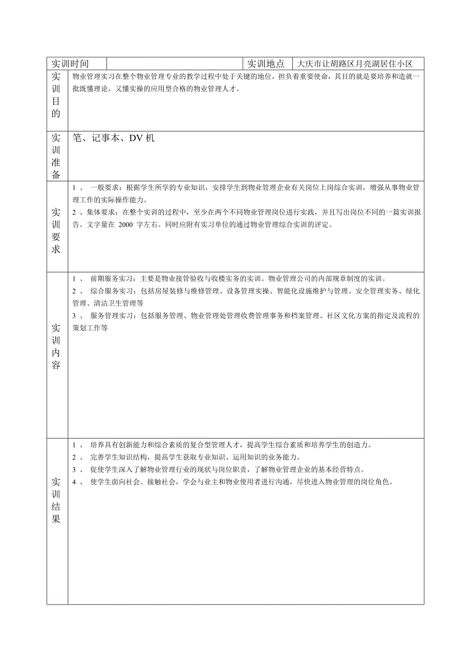 物业管理实训报告_第2页