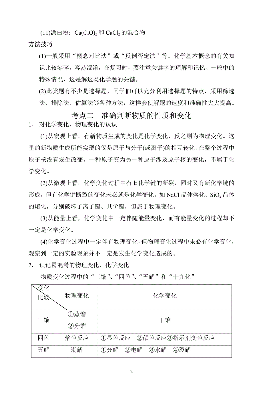 专题一 物质的组成性质和分类_第2页