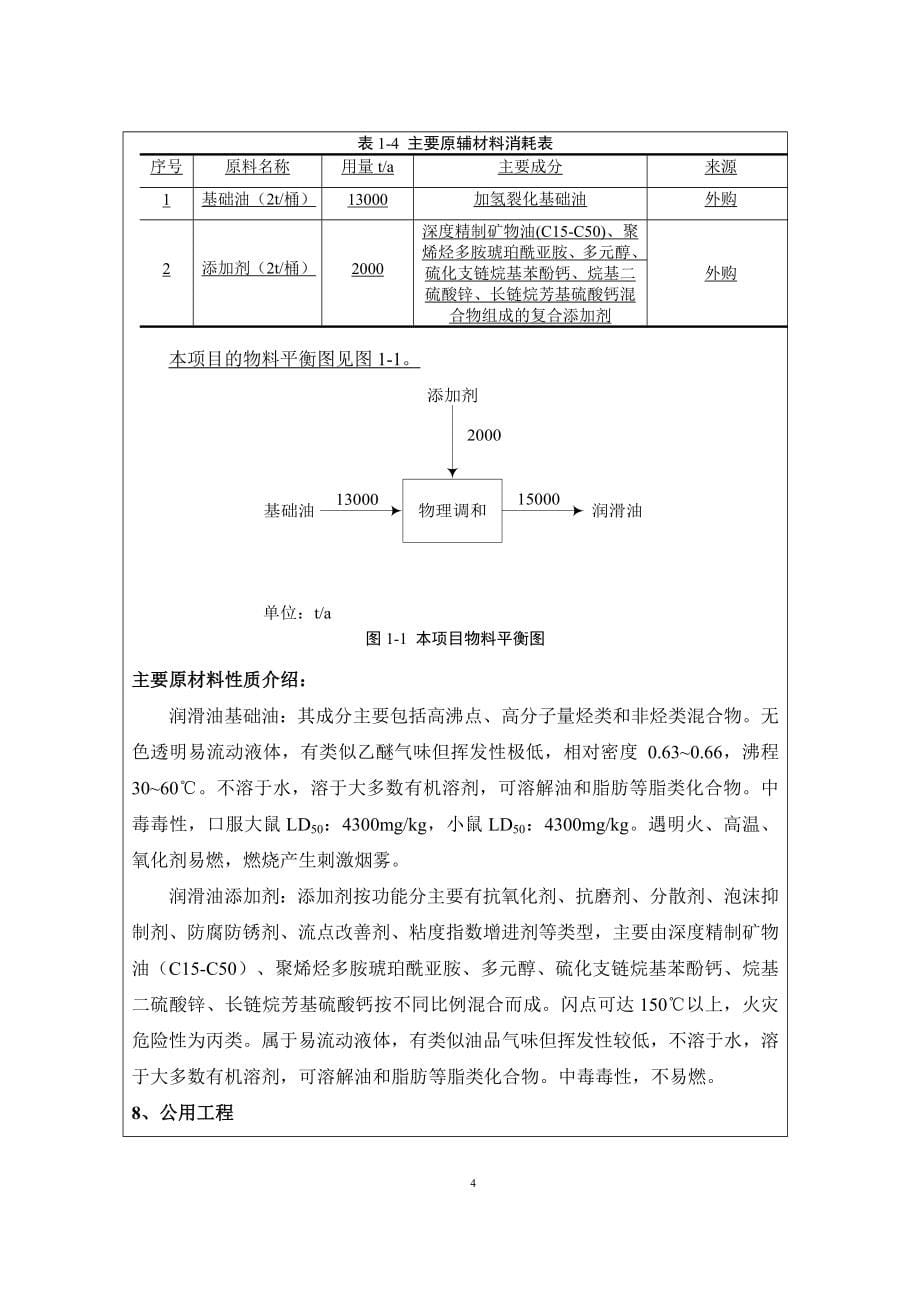 吉林省瑞驰润滑油科技有限公司润滑油加工厂项目立项建设环境影响报告表.doc_第5页