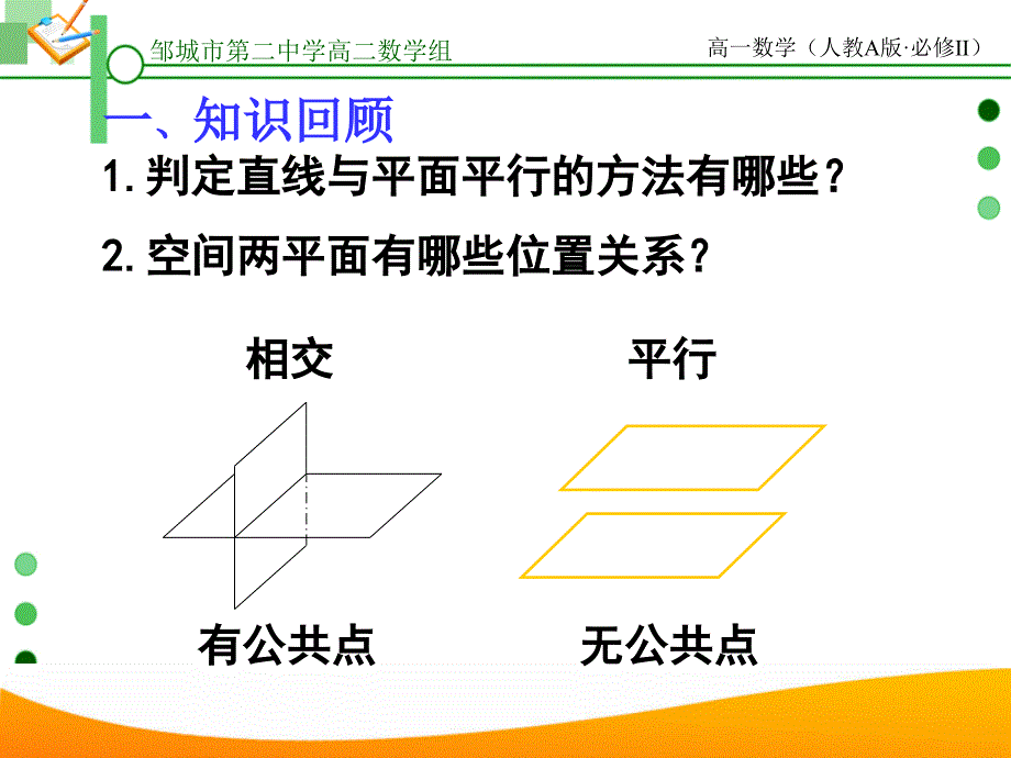 平面与平面平行的判定(优质课课件)_第3页