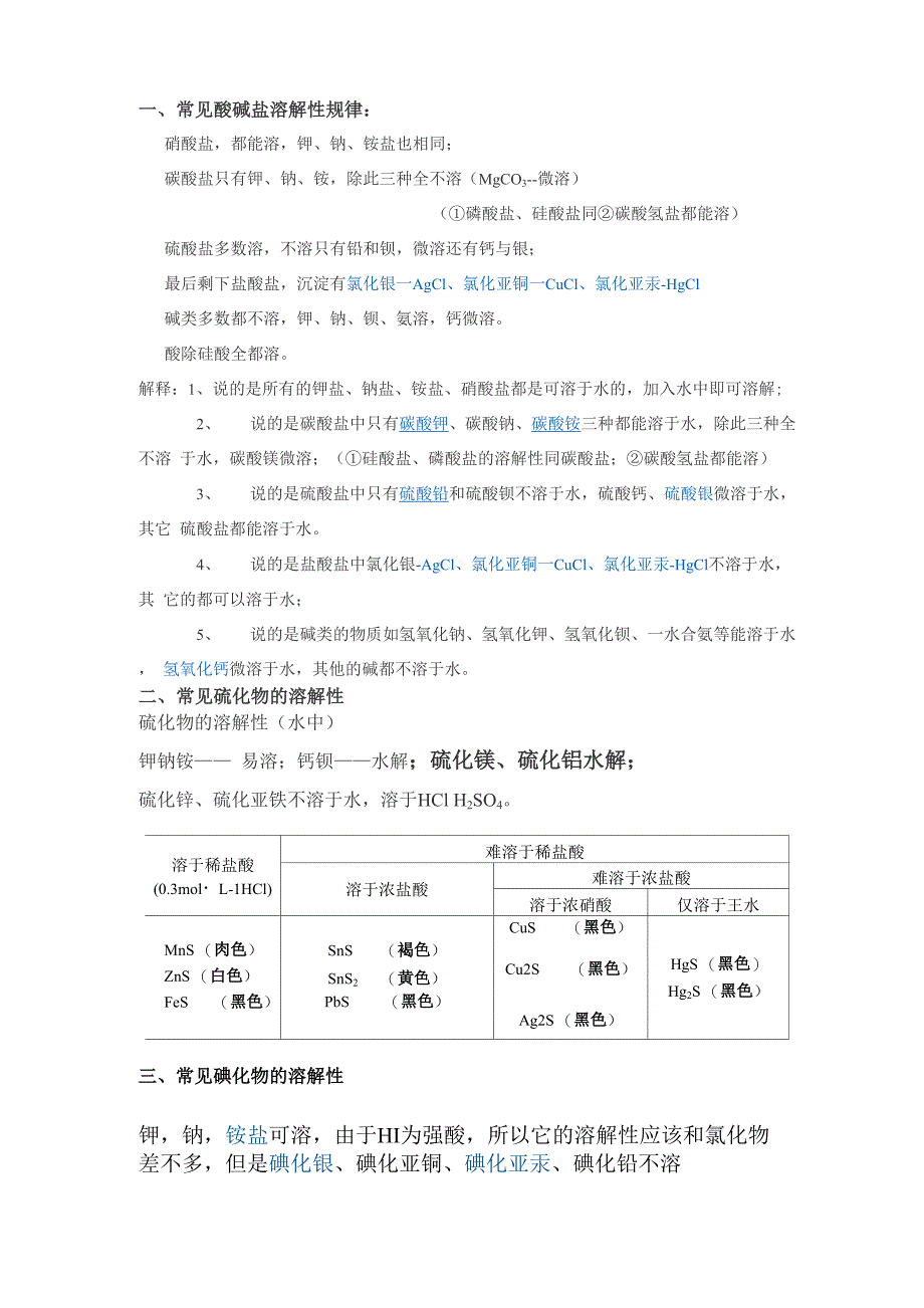 常见酸碱盐溶解性规律_第1页