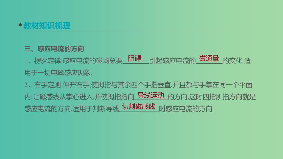 高考物理大一轮复习第10单元电磁感应第26讲电磁感应现象楞次定律课件.ppt_第4页