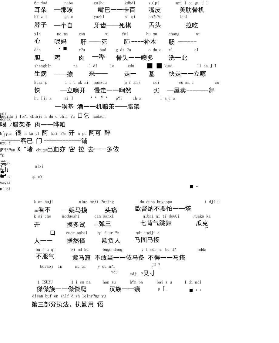 教你学傈僳话傈僳族语汉译音入门教程0001_第5页